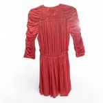 Zadig & Voltaire Realine Satin Mini Dress Pink Ruched Party Style NWT $798 Photo 3