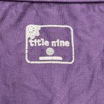 Title Nine  1/4 Zip Pullover Top Stretch Purple Size Small Training Athletic Photo 2