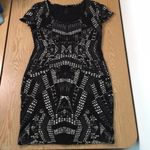 H&M B16 Womens  Black and White Bodycon Mini Dress size Small Photo 1