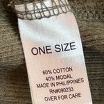 Brandy Melville olive green mini ribbed minimalist fitted bodycon t-shirt dress Photo 4