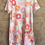 Fresh Produce Womens Pink Orange Floral Dress Size S Casual Cottage Photo 0