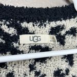 UGG  Leopard Print Phoebe Wrap Cardigan fluffy oversized sweater knit size medium Photo 5