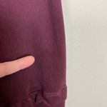 XCVI  Sweatshirt Jacket Womens Medium Wine‎ Full Zip Up Pleated Cotton Pockets M Photo 8
