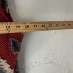 County Clothing Co Sweater Vest Vintage Large Red Leaf Pattern Button Up‎ Photo 5