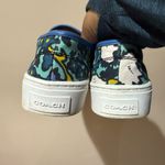 Coach  Cameron Aqua Blue Floral Flat Slip-on‎ Sneakers Women’s US Size 6.5 T Photo 5