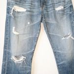 AG Adriano Goldschmied Ex-Boyfriend Cropped Distressed Jeans Size 27 Photo 2