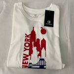 Converse New York Print White Tee Shirt Photo 2