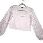 Show Me Your Mumu White Cropped Sweater Size XS Photo 1