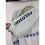 Peloton Sunburst Tie Dye 1/2 Zip Hoodie Women XL Blue Athleisure Athletic Photo 7