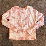 Time And Tru Pink Tie Dye Long Sleeve Crewneck Sweatshirt Small NWOT Photo 0