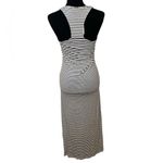 THML Embroidered striped knit racerback maxi dress vacation resort Photo 3