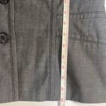 Halogen  Women's Linen Blend Blazer Dark Gray Three Button Tie Belt Lined Size 16 Photo 12