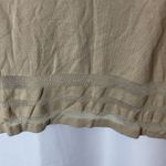 Brooks Brothers Tan Burnout Stripe Round Neck Silk Blend Sweater Size Large Photo 5