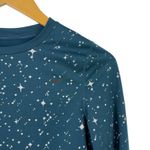 Nike  Pro Warm Starry Night Cropped Long Sleeve Top Metallic Stars Training Small Photo 3