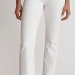 Madewell NEW Kick Out Crop Jeans in pure white, 24 Photo 0