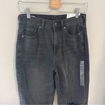 American Eagle  Relaxed Mom Jean Rockstar Black Distressed Photo 4