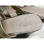 Naturalizer Beaming Slide Sandals Women's 8 Metallic Gold Block Heeled Strappy Photo 6