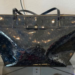 Kate Spade  Tote Bag Large‎ Sophie Camellia Street Black PVC Patent Leather Photo 0