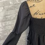 Exlura  Square Neck Black Mini Dress Photo 6