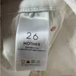 Mother Stunner Zip Ankle Step Fray Jean Women 26 Little Miss Innocent Distressed White Photo 3