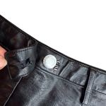 Princess Polly  Size 6 High Rise Sienna Shorts Black Faux Leather Baddie Motocore Photo 8