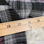 Fox Racing Girls Coat Small Plaid Button Front Faux Fur Lined Hood Pockets Gray Photo 5