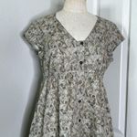 Resistor 100% Organic Cotton poplin floral tiered dress Green Size XS Photo 8