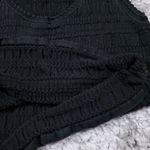 Banana Republic Factory Y2k Crinkle Stretch Cropped Black Textured Tank Top M Photo 4