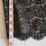 Ann Taylor black lace with sequence size 4 pencil skirt .READ Photo 7