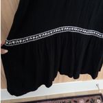 Old Navy WomensMaxi Dress Size L Black Embroidered Gauze Boho Cottage Whimsigoth Photo 4