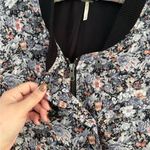 Free People Floral Oversized Bomber Jacket Photo 3