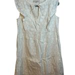 Loft Shimmer Clip Ruffle Tie Neck Dress Photo 2