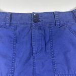 Anthropologie  Paper Boy Utility Cargo Skirt Womens Size 06 Blue Cotton Photo 11