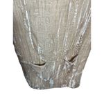 Anthropologie  Floreat Champagne Beige Crinkled Crushed Velvet Shirt Mini Dress S Photo 9