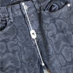 ZARA  mid rise black snake print skinny jeans Photo 5