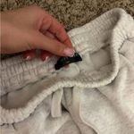 White Fox Boutique  Light Gray Joggers with Red Logo Photo 2