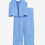 H&M Blue Satin Pajamas Photo 0