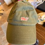 Vineyard Vines Army Green Baseball Hat Whale Logo Photo 0