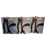 Natori  Marylin Sheer Tights Size Small Nude Black Floral Pattern St of 3 Photo 1