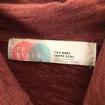 Free People Beach two body rust cocoon cowl neck tunic top XS Photo 7