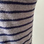 Gap  Gray and Navy Stripe V Neck Sweater Photo 5
