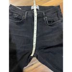 AGOLDE Sophie Shout Distressed Chewed Hem Black mid rise Skinny Jeans Photo 13