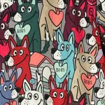 Skechers by Barco BOBS Dog Print Scrub Top Uniform V Neck Short Sleeve Small Photo 9