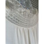 Talbots NWT Long Sleeve Metallic Sleeves Mock Neck Blouse Cream M Photo 1