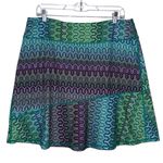 prAna  Yoga Skirt Geometric Design Flowy‎ Mini Skirt Photo 0