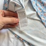 Ekouaer NWT Sleep Dress Chemise Slip Womens Nightgown V Neck Stretch Blue Roses Photo 6