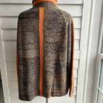 Knit Turtleneck High Low Sweater Size Medium Orange Photo 6