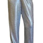 Anthropologie  Silver Sparkly High RIse Joggers Size Large Photo 0