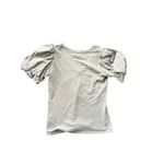 Nation Ltd Traci Bubble Sleeve V Neck T Shirt Gray Cotton Blend Size Small Photo 4