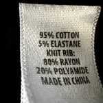 St. John  Jacket Ribbed Trim Collared Outdoor Cotton Casual Black Large Photo 5